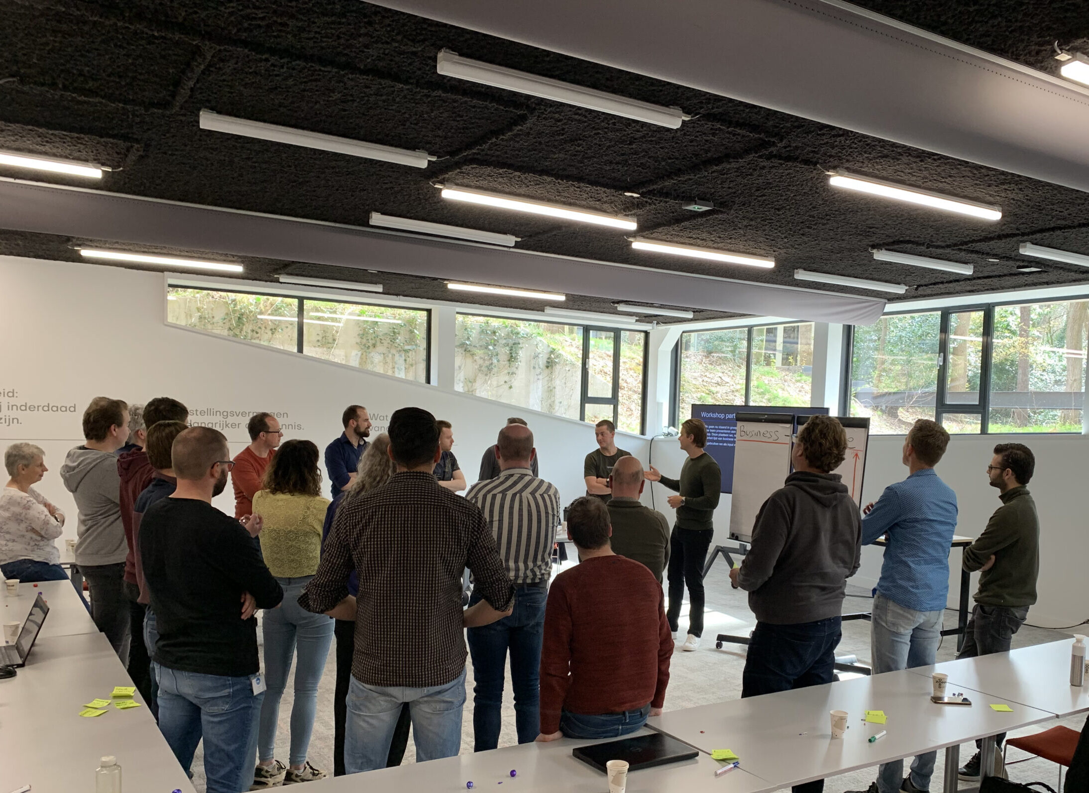 Foto van een workshop tijdens fase 1 van de samenwerking